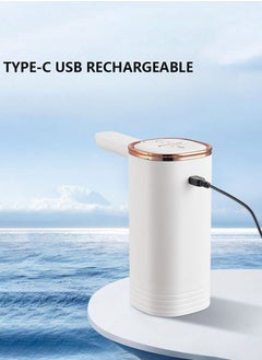 spa luxetique Foldable Electric 5 Gallon Water Dispenser Pump with Jet Design Type-C USB Rechargeable Portable Water Bottle Pump for Bottled Drinking Water  - Image 4