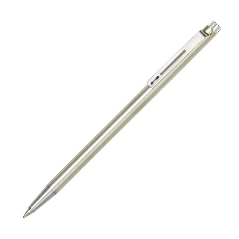Pilot Birdy Stainless Steel Body Mini Ballpoint Pen, 0.7 mm, Black Ink (BS-40S-S) - Image 4
