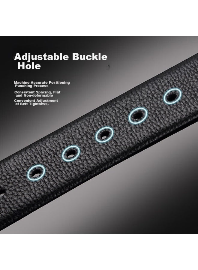 Crocodile Men's Belt, Top-grain Leather, Youth Fashion Soft Pin Buckle Belt, Casual Waistband 11468, Gift For Boyfriend - Image 5