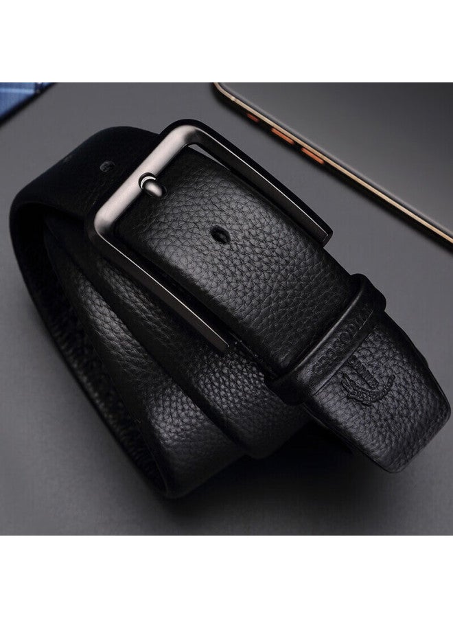 Crocodile Men's Belt, Top-grain Leather, Youth Fashion Soft Pin Buckle Belt, Casual Waistband 11468, Gift For Boyfriend - Image 3