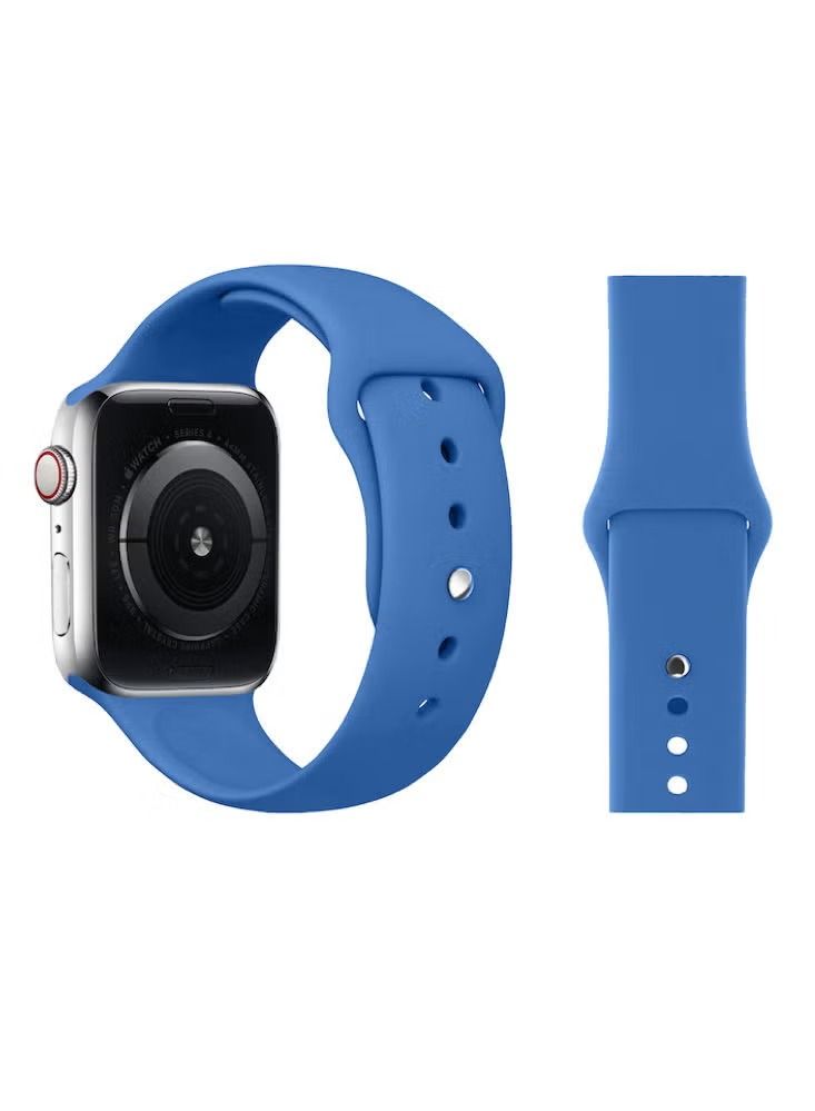 Zaboon Solid Silicone Replacement Band For Apple Watch 41/40/38mm Series 7/6/5/4/SE - Image 2