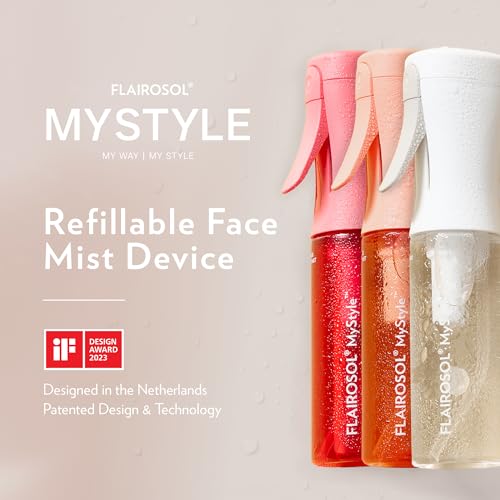 FLAIROSOL MyStyle, Spray Bottle for Hair- 3 Pack Small Travel Spray Bottle, Ultra Fine Continuous Water Mist for Face, Hairstyling, Salon, Cleaning, Beauty, Toners, Hydration & Makeup, 3.04oz / 90ml - Image 4