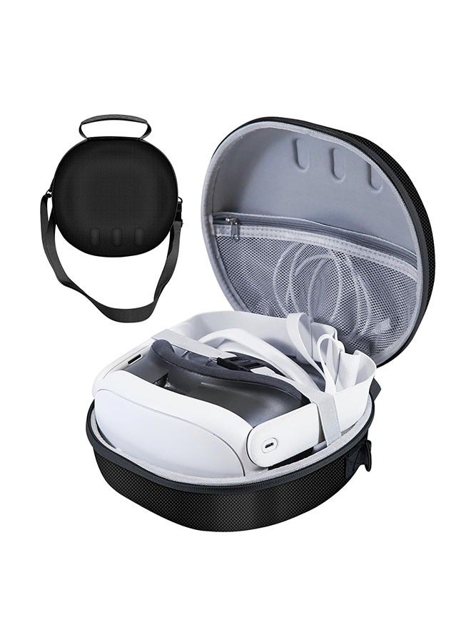 YelaJoy Hard Carrying Case Compatible with Meta Quest 3 Accessories VR Headset, Touch Controllers and Other Accessories, Ultra-Sleek Design for Travel and Home Storage (Black)  - Image 1