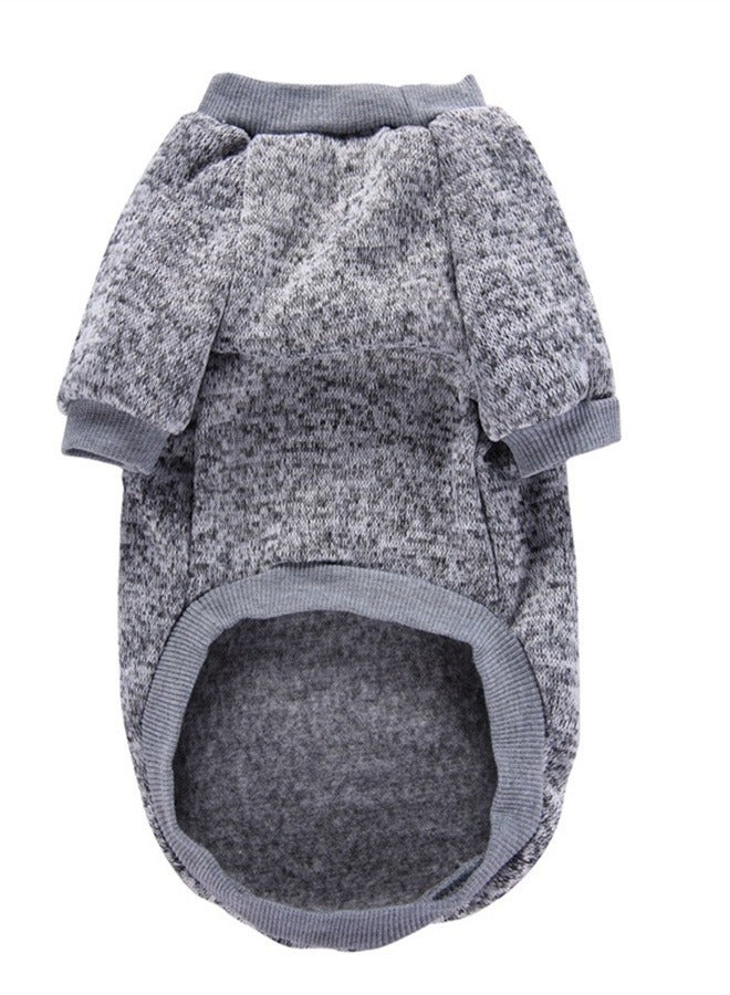 Loquat Squality Pet Dog T-shirt Clothing Autumn And Winter Grey - Image 2