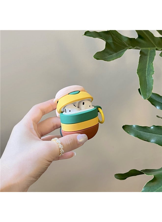 Generic - Cartoon Lower Waist Pang Tiger For Apple Airpods1/2 Generation Wireless Bluetooth Headset Airpods Pro3 Generation Silicone-Color:Lower Waist Pang Tiger Headset Hanging Ring-Applicable Model:Airpods Pro 2 Generation - Image 1