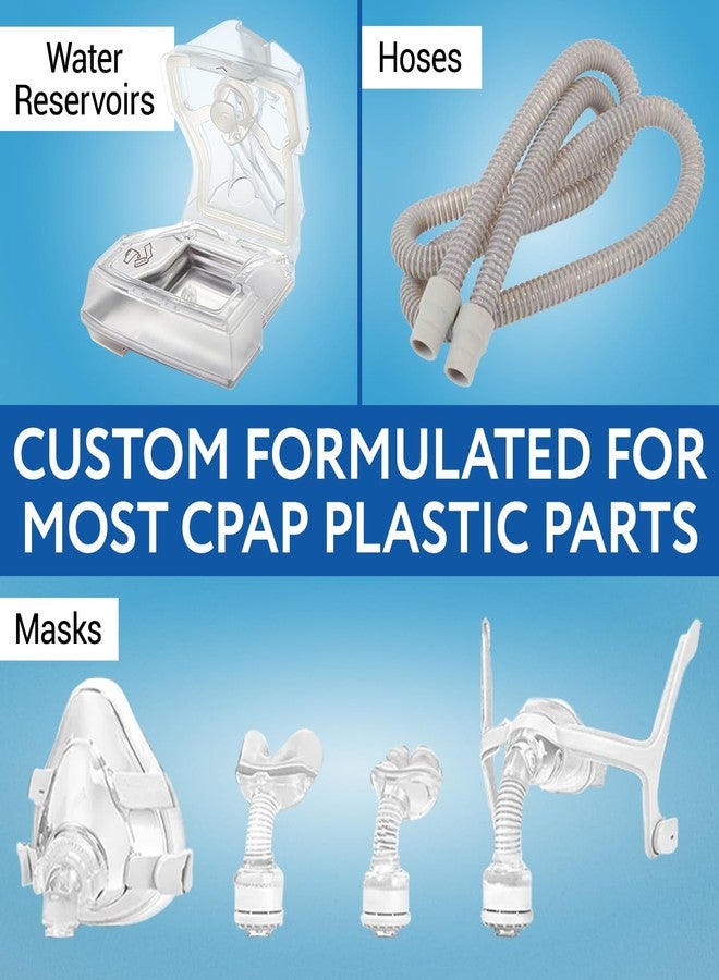 IMPRESA محلول تنظيف IMPRESA CPAP لجميع آلات وأكسسوارات CPAP - عبوتان سعة 8 أونصات سائلة - مزيل ترسبات حمض الستريك وخالي من الرواسب - Image 3