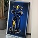 iLuane Display Wallboard for LEGO Technic Racing RB20 42206 Model Car Building Sets Adult Collectibles Wall Mount Room or Office Decor Builtin LED Lighting No Car Included - Image 3