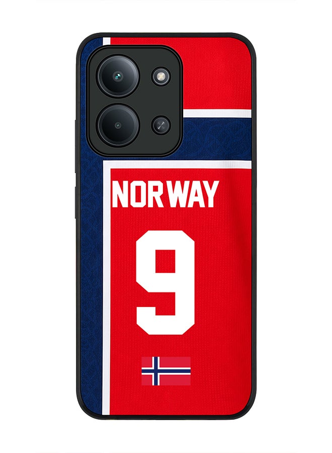 Stylizedd For Xiaomi Redmi 15C 4G Case,Slim fit Camera Protection, Shockproof Thin Phone cover  - Football Team Norway World Cup 2026