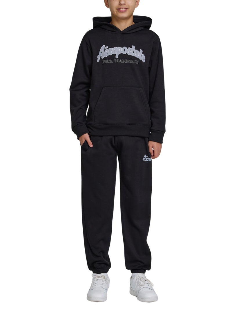 AEROPOSTALE Boys 2 Piece Outfit - Pullover Hoodie and Athletic Pants, Youth Jogger Sweatpants and Sweatshirt, Sizes 4-12 - Image 1