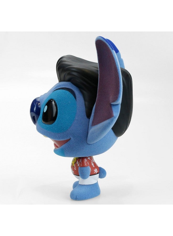 Kidrobot Collectible Disney: Lilo and Stitch Blue Hawaiian Elvis Stitch Flocked 4” Bhunny Stylized PVC Figure - Image 2