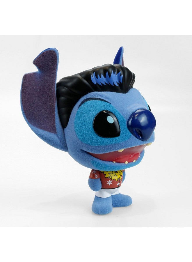 Kidrobot Collectible Disney: Lilo and Stitch Blue Hawaiian Elvis Stitch Flocked 4” Bhunny Stylized PVC Figure - Image 4