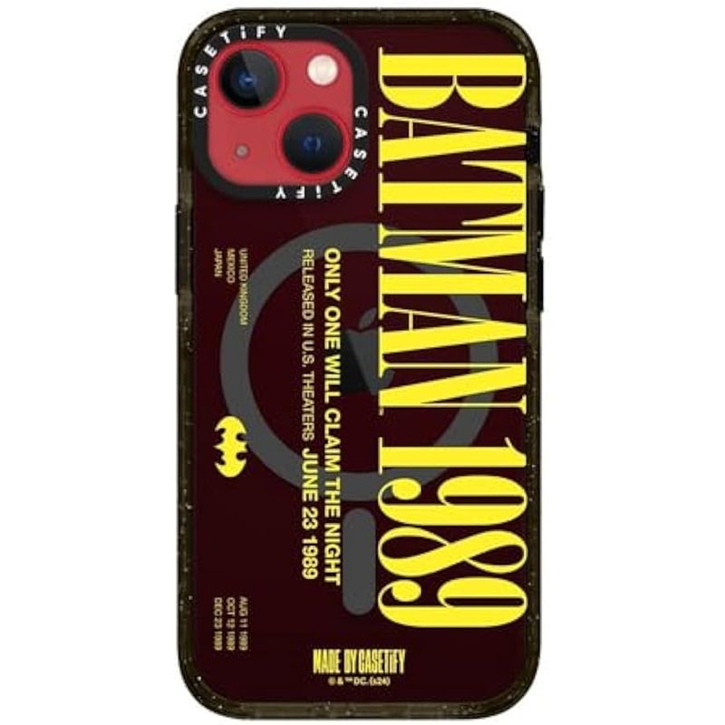 Casetify Impact iPhone 13 Mini Case 【Batman Co-Lab / 4X Military Grade Drop Tested / 8.2ft Drop Protection/Compatible with Magsafe】 - Batman 1989 - Clear Black - Image 5