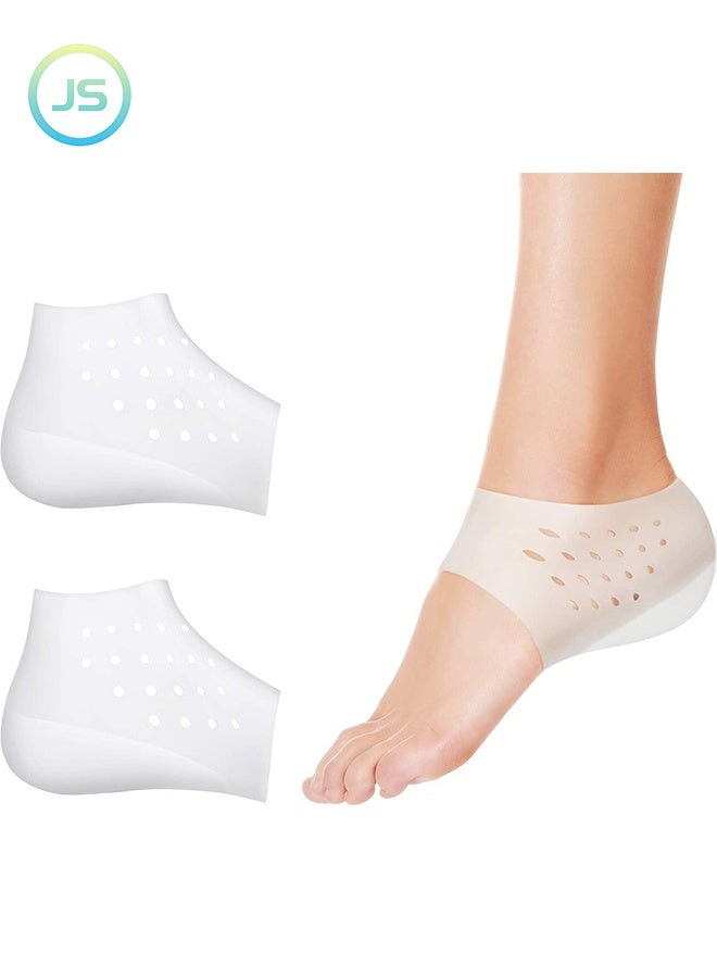 جي أس 1 زوج ارتفاع زيادة الكعب 5.5 سم ، الكعب الارتفاع غير مرئي ، ارتفاع التهاب العصب الزمني زيادة الكعب الأكمام قوس الدعم حماية الكعب حامي للرجال والنساء - Image 1