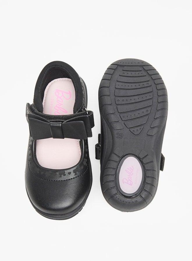 باربي حذاء ماري جين مدرسي بشريط لاصق وزخرفة فيونكة - Image 4