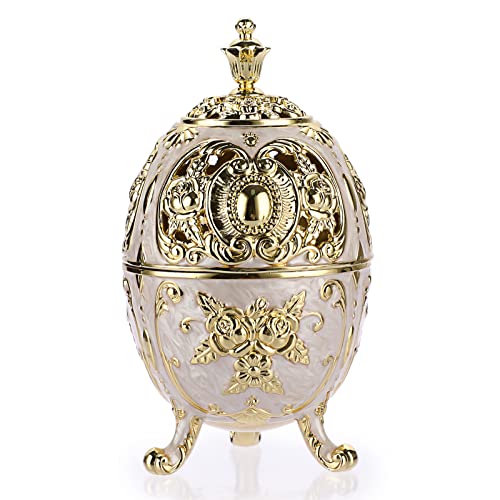 JUXYES Vintage Incense Burner Holder with Removable Ash Catchers, Metal Censer Antique Cone Coil Incense Burner Holder Zinc Alloy Spiritual Aromatherapy Yoga Meditation Gifts Retro Home Decoration - Image 1
