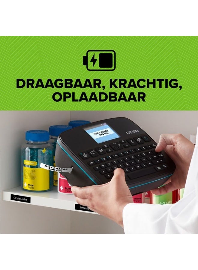 DYMO LabelManager Executive 640 CB Portable Label Printer with QWERTY Keyboard, Bluetooth & USB Connectivity, Monochrome Output - Image 5