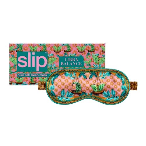 slip Pure Silk Sleep Mask 100 Pure 22 Momme Mulberry Silk Eye Mask Comfortable Sleeping Mask with Elastic Band Zodiac Collection Libra - Image 2