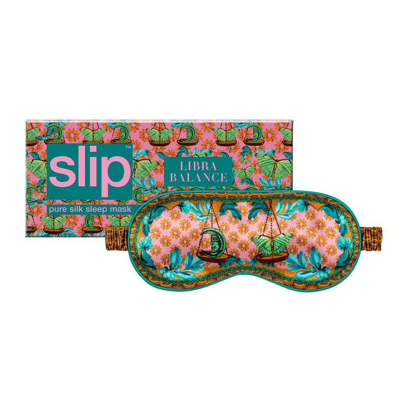slip Pure Silk Sleep Mask 100 Pure 22 Momme Mulberry Silk Eye Mask Comfortable Sleeping Mask with Elastic Band Zodiac Collection Libra - Image 3