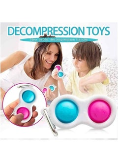 Loquat 20-Piece Simple Dimple Mini Bubble Ergonomic Stress Relief Sensory Fidget Toy Set  - Image 5