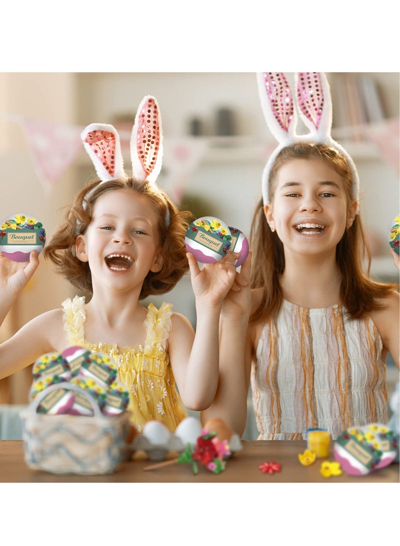 Flowers Basket Stuffers Building Blocks Create a Stunning Bouquet with 314 Building Blocks Gifts for Girls Women 12 Packs Beautiful Bouquet Model Set with Toys Inside - Image 3
