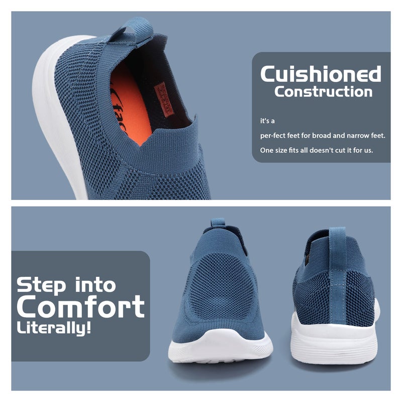 Face أحذية رياضية زرقاء أنيقة للرجال - Image 2