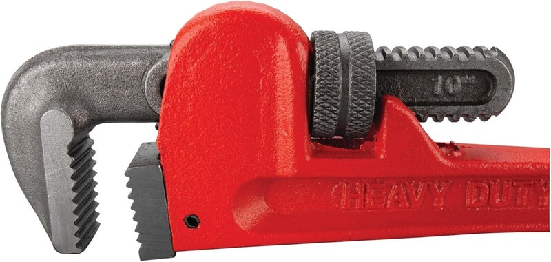 Performance Tool W1133-10B Heavy-Duty Adjustable Straight Pipe Wrench, 10-Inch - Image 3