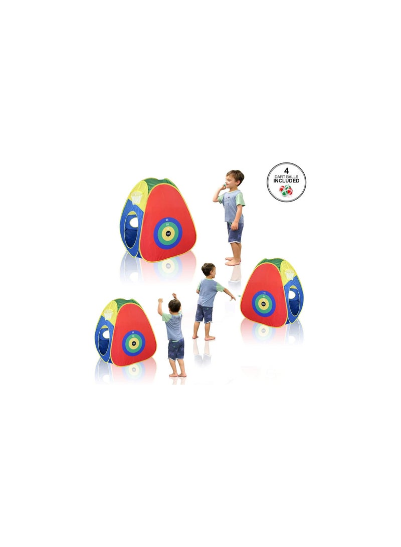 Dubkart Kid's Pit Ball Tents with Tunnels & 4 Dart Balls (5 Pieces) - Image 5
