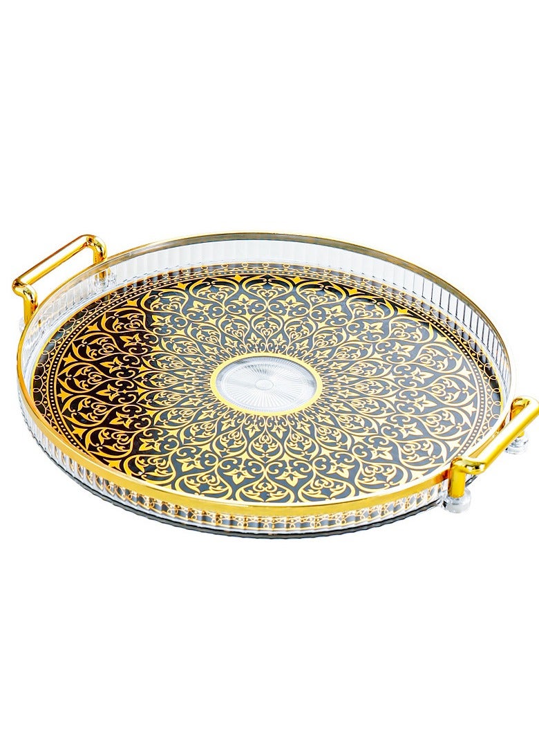 NiceArt Acrylic tray with handle, countertop decoration tray, spill proof tray, coffee table, living room, bedroom - Image 2