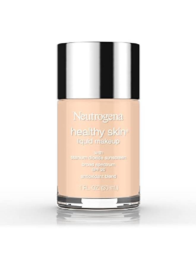 Neutrogena Healthy Skin Liquid Makeup Foundation Broad Spectrum Spf 20 Sunscreen Lightweight & Flawless Coverage Foundation With Antioxidant Vitamin E & Feverfew 40 Nude 1 Fl. Oz  - Image 2