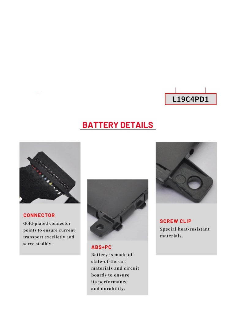 Terabyte L19C4PD1 L19D4PD1 L19M4PD1 Laptop Battery for Lenovo Ideapad Yoga 6-13ARE05 6-13ALC6 Yoga C640-13IML LTE Series 5B10U65274 5B10U65275 5B10W67329 5B10W67385 SB10W67395 SB10W67360 - Image 4