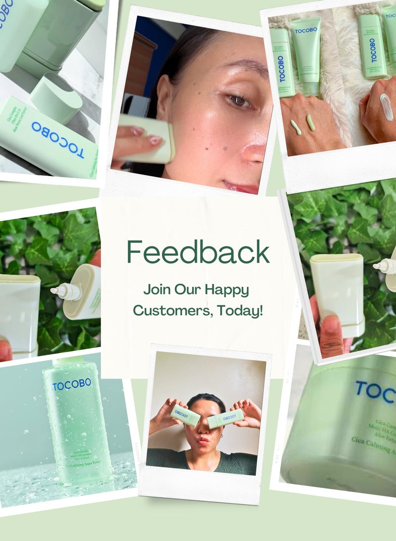 Tocobo Sensitive & Irritated Skin Relief Set – Tocobo Cica Aqua Calming Toner, Cica Gel Cream & Cica Cooling Sun Stick for Soothing, Hydration & Redness Control - Image 2