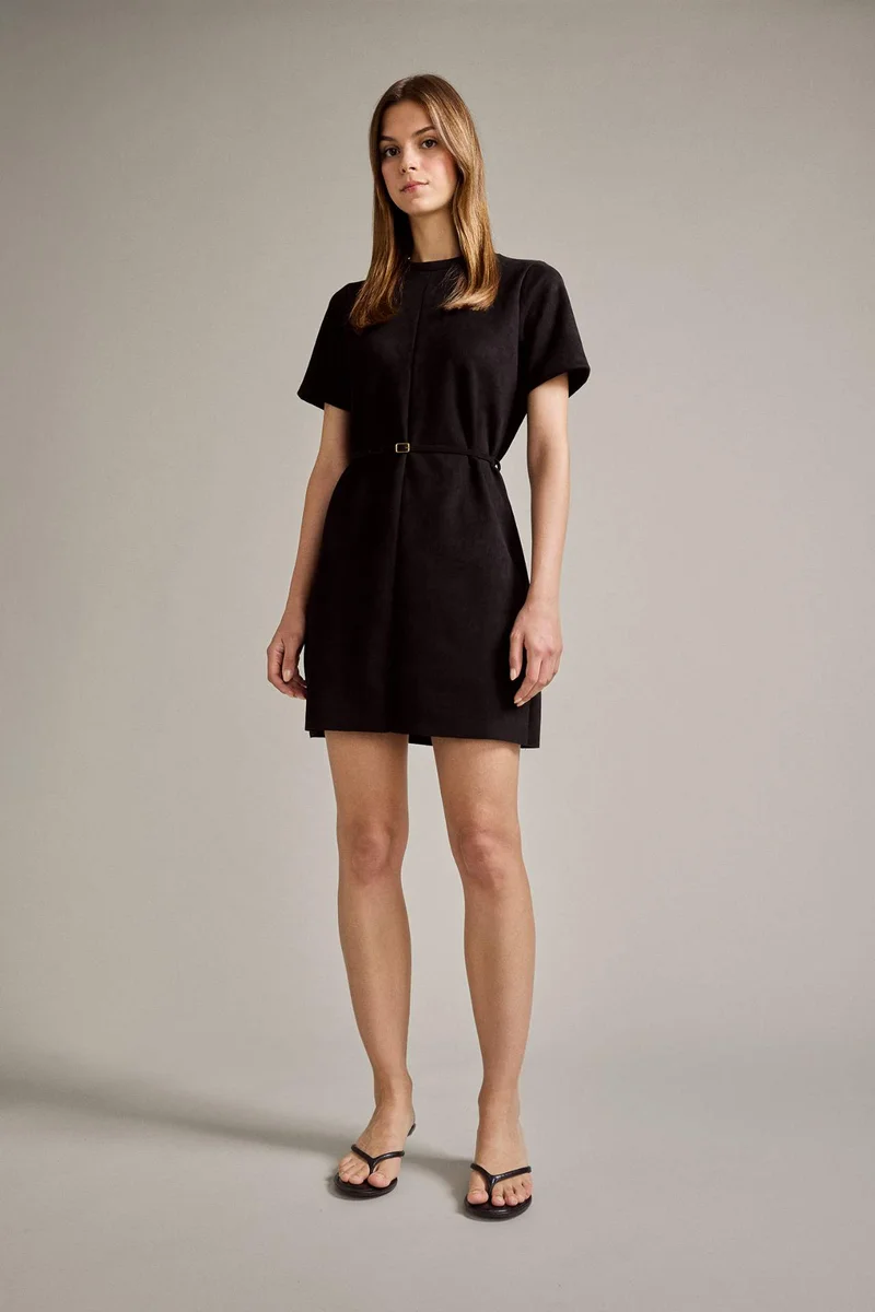 ديفاكتو Suede Dress