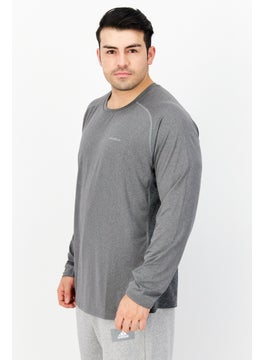 Eddie Bauer Men Sportswear Fit Brand Logo Training T-Shirt, Grey  - Image 2