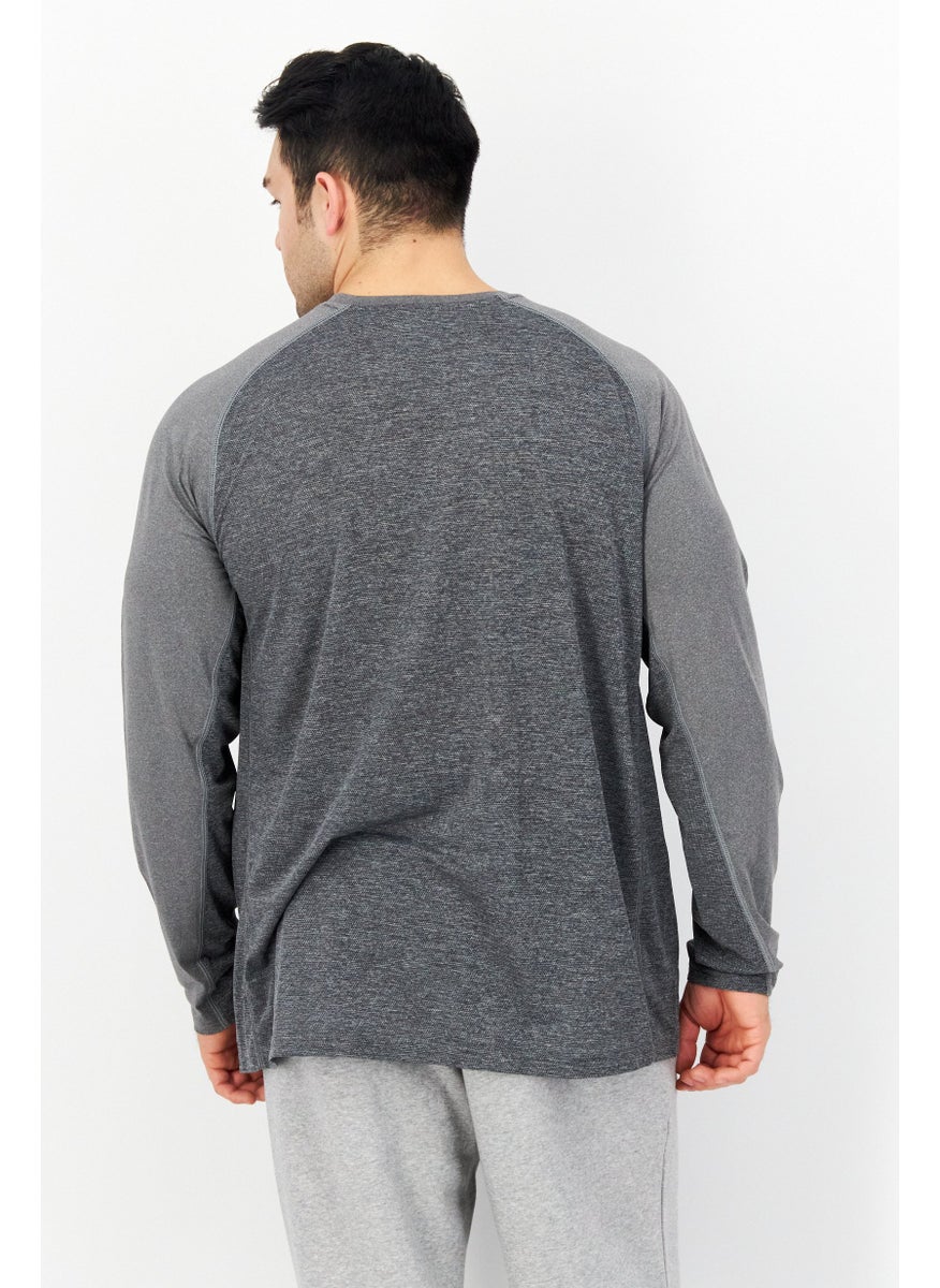 Eddie Bauer - Men Sportswear Fit Brand Logo Training T-Shirt, Grey - Image 1