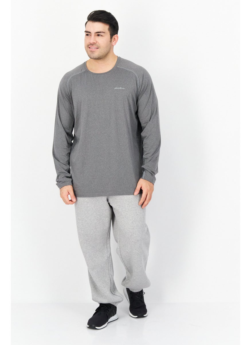Eddie Bauer - Men Sportswear Fit Brand Logo Training T-Shirt, Grey - Image 1