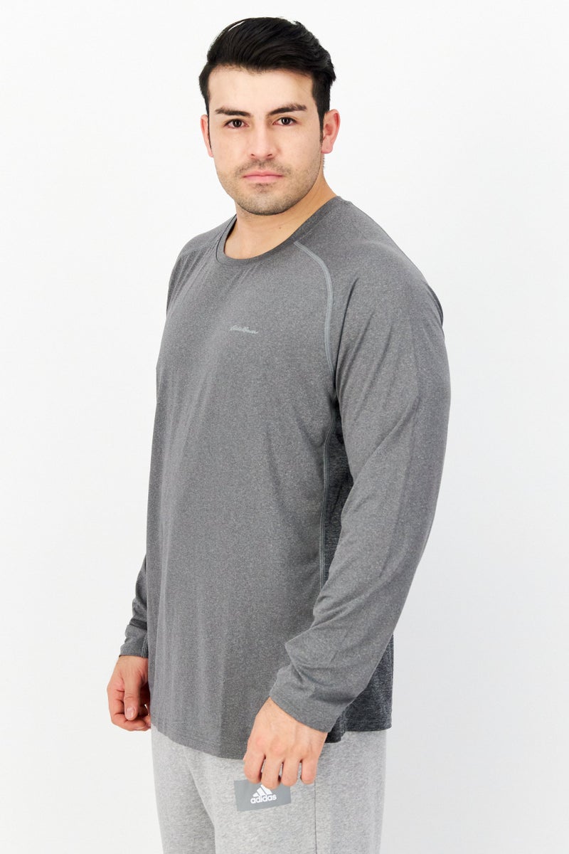 Eddie Bauer Men Sportswear Fit Brand Logo Training T-Shirt, Grey - Image 2