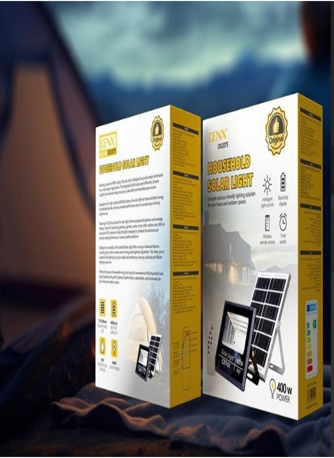 Denx 400W Solar Light Cob Light Ip67 Waterproof And Dustproof With Smart Remote Control - Image 3