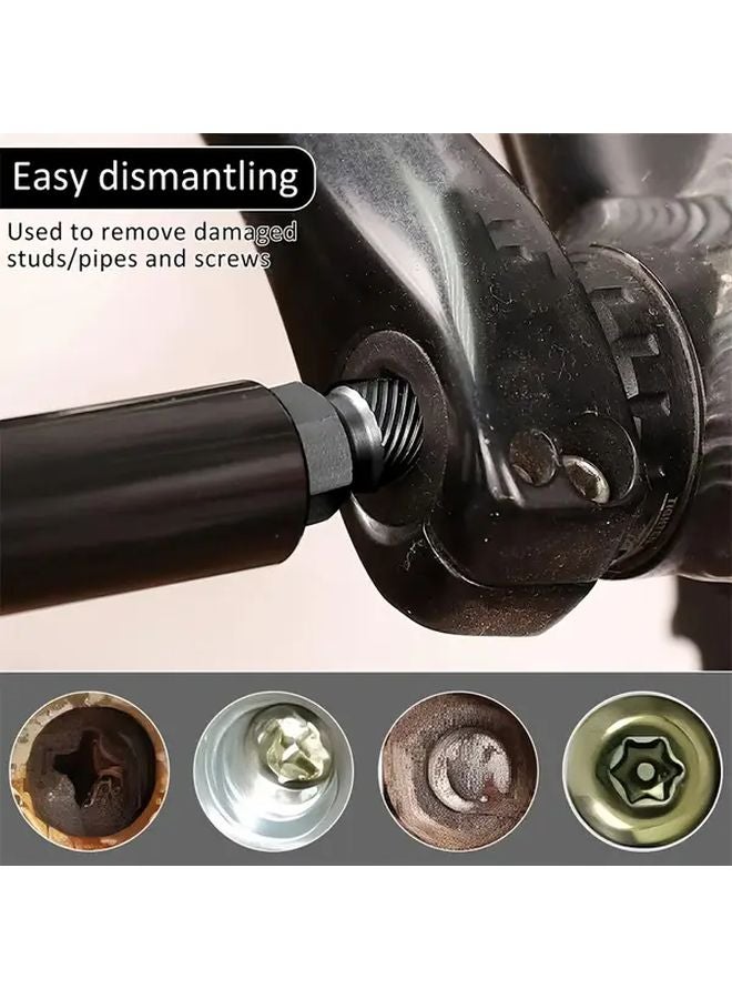 10 قطعة مجموعة مستخرج برغي رأس سداسي متين طقم إزالة البراغي الفولاذي مقاس ٣/٨ بوصة - Image 5