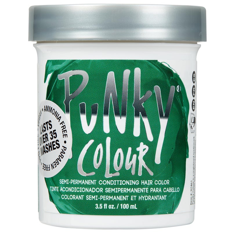 Punky Alpine Green Semi Permanent Hair Color - Vegan & Cruelty-Free Conditioning Hair Dye, Lasts Up to 35 Washes, 3.5 fl oz - Image 1