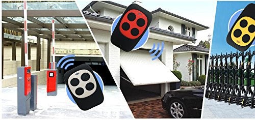 XIHADA Universal Garage Door Opener Remote Universal Gate Remote Control Homelink Key Fob Cloning Programmable Learning 4-Buttons Multi Frequency 280MHZ-868MHZ (1 PC, White 3) - Image 5