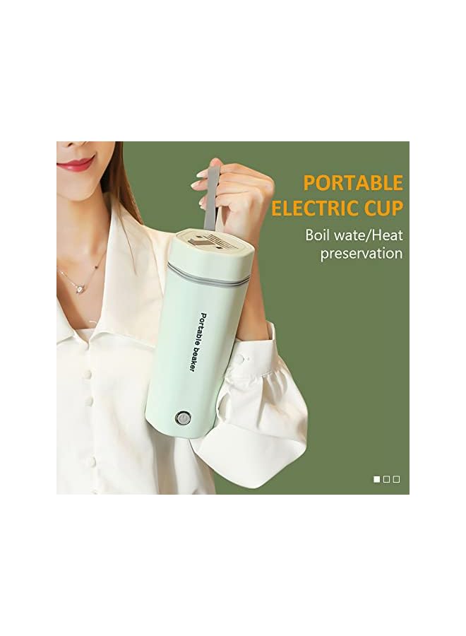 PROMASS kettle,Portable Electric Kettle for Boiling Water 350ML Travel Beaker Tea Kettle Hot Water Boiler Stainless Steel Automatic Shut Off for Making Tea Coffee Baby Milk - Image 3