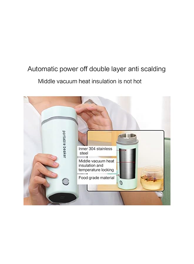 PROMASS kettle,Portable Electric Kettle for Boiling Water 350ML Travel Beaker Tea Kettle Hot Water Boiler Stainless Steel Automatic Shut Off for Making Tea Coffee Baby Milk - Image 5