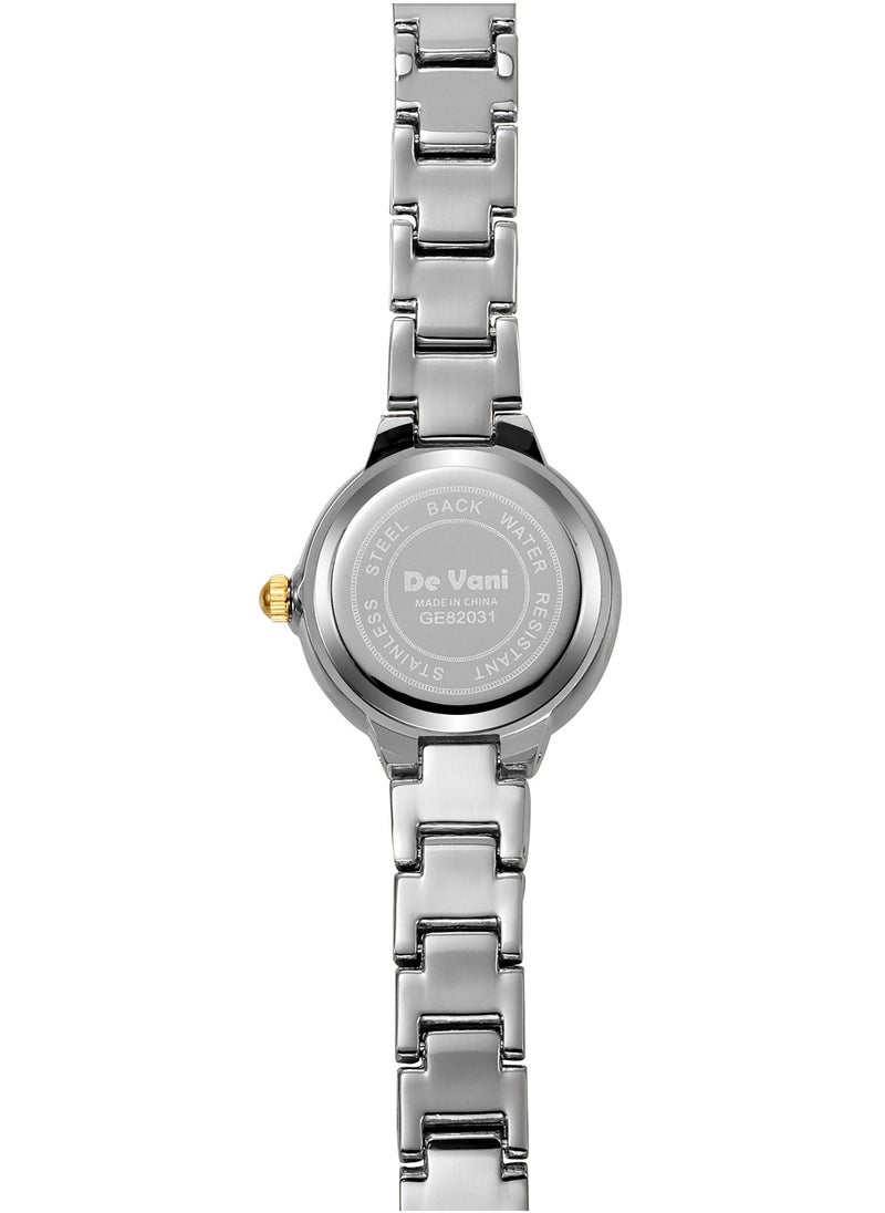 De Vani - De Vani Women Watch Stainless Steel Analog Gold Silver Color - Image 1