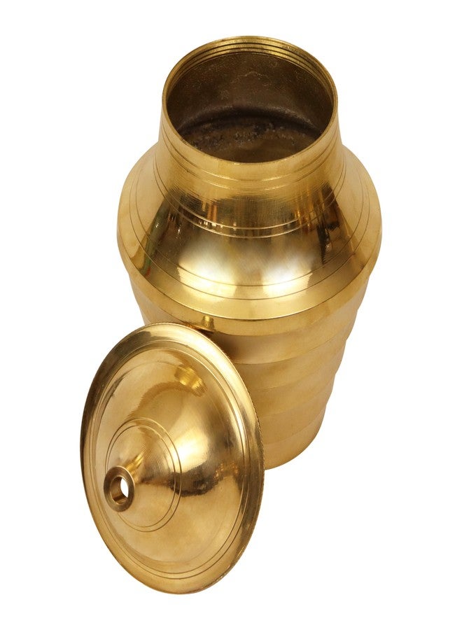 Spillbox Traditional Brass Kumba Aarti Diya for Pooja with 500ml Oil Capacity| Long Burning Deepam for Home Temple Use | Mandir Rituals|Poorna kumbam Aarthi|kumba Deepam |Kumbha lamp - kudam Diya - Image 4
