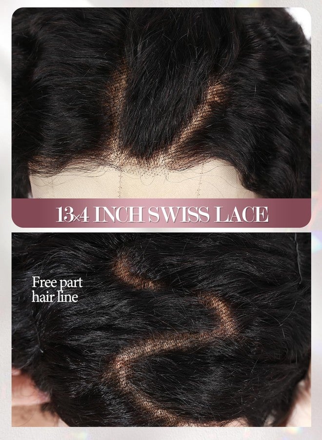 Quantum Love Short Curly Human Hair Wigs for Black Women 12 Inches Kinky Curly Lace Front Brazilian Virgin Human Hair 13x4 Lace Frontal Deep Curly Bob Wig Natural Black - Image 3