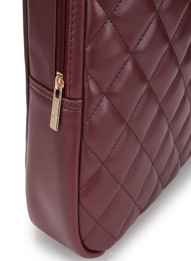 Fastrack Puffup Backpack | Quilted Faux-Leather Backpack For Women | Compact Bag with Tablet Sleeve & Utility Pockets - Image 3