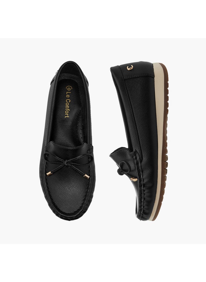 Le Confort Women's Bow Detail Slip-On Moccasins  - Image 1