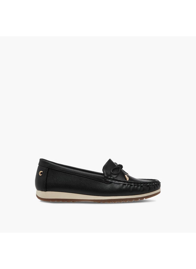 Le Confort Women's Bow Detail Slip-On Moccasins  - Image 3