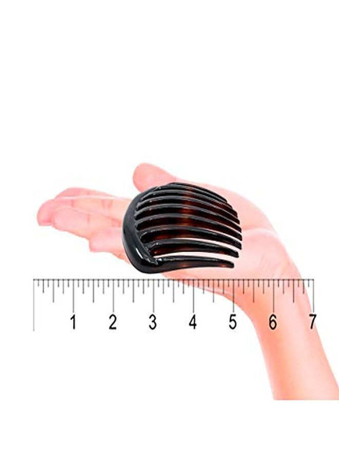CAMILA Paris Cp2431 French Hair Side Comb Small 3 Inch Tortoise Shell, Flexible Durable Cellulose Hair Combs, Strong Hold Hair Clips For Women, No Slip Styling Girls Hair Accessories Made In France - Image 3