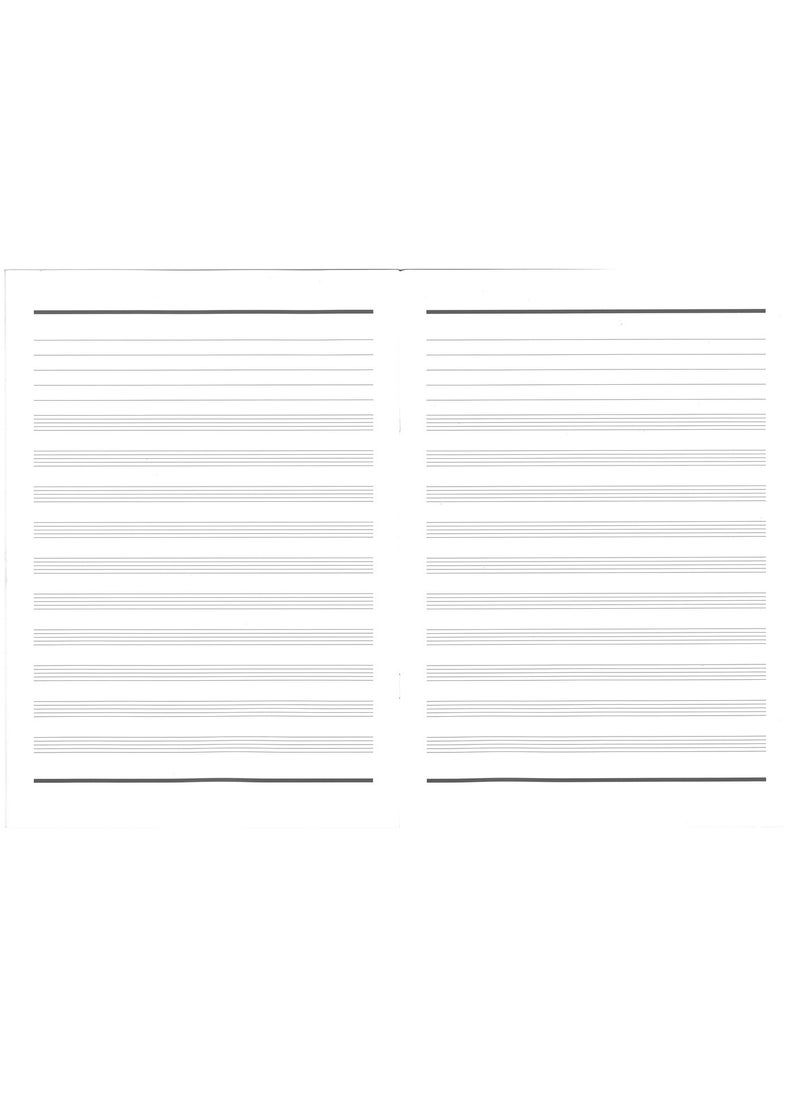 A4 Size Music Notebook 20 Sheets Assorted Colours